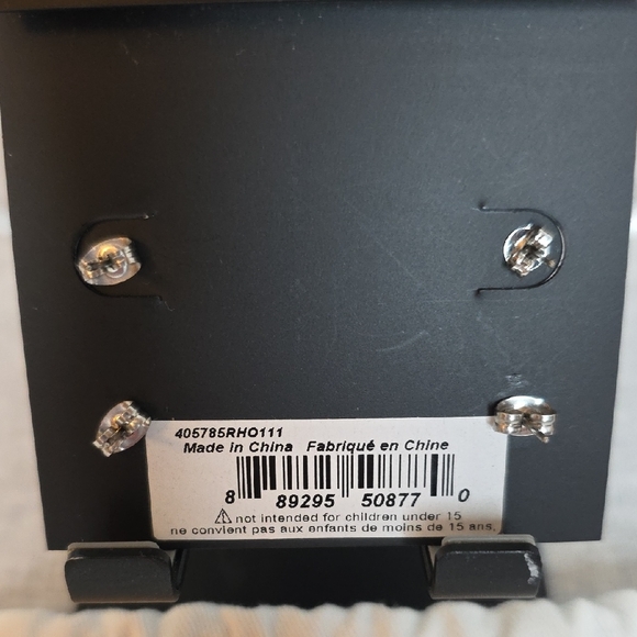 Coach Silver & Crystal Stud Earring Set - Picture 4 of 7